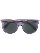 Alexander Mcqueen Eyewear Round-frame Sunglasses - Blue