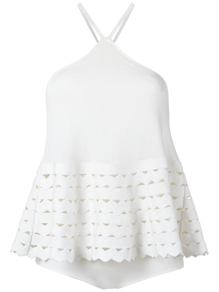Andrea Bogosian Knitted Bodysuit - White