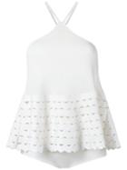 Andrea Bogosian Knitted Bodysuit - White