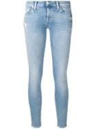 7 For All Mankind Skinny Stud Detail Jeans - Blue