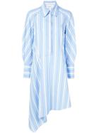Portspure Striped Shirt Dress - Blue
