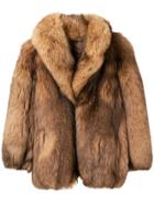 A.n.g.e.l.o. Vintage Cult Short Fur Coat - Brown