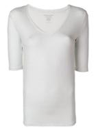 Majestic Filatures Stretch Fitted Top - White