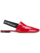 Givenchy Slingback Vinyl Sandals - Red