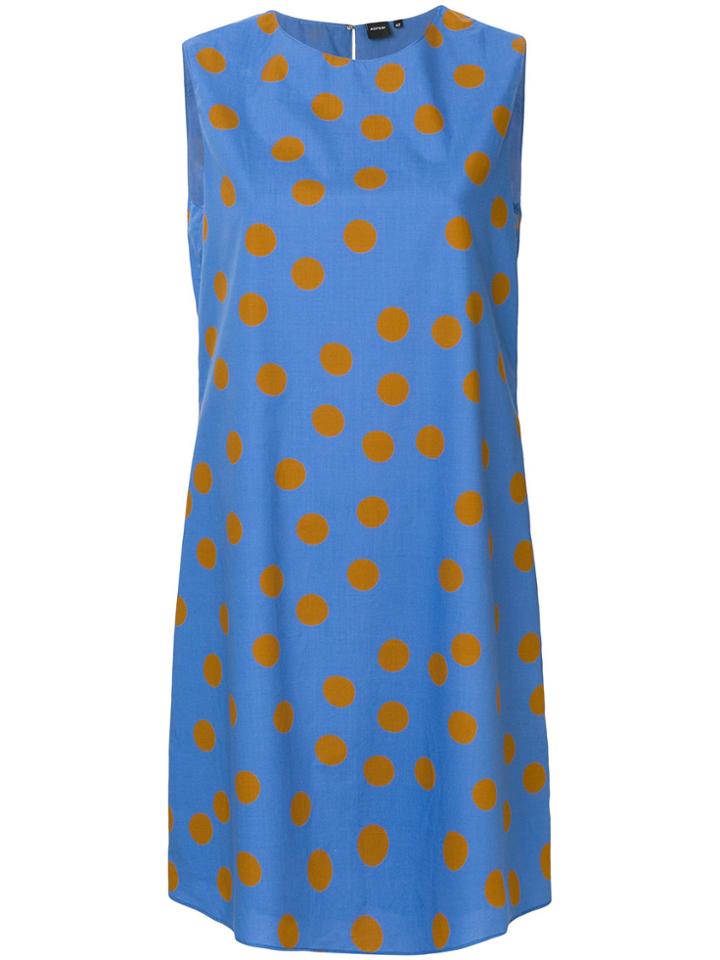 Aspesi Sleeveless Printed Dress - Blue