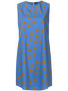 Aspesi Sleeveless Printed Dress - Blue