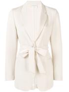 Forte Forte Tie Fastening Blazer - Nude & Neutrals