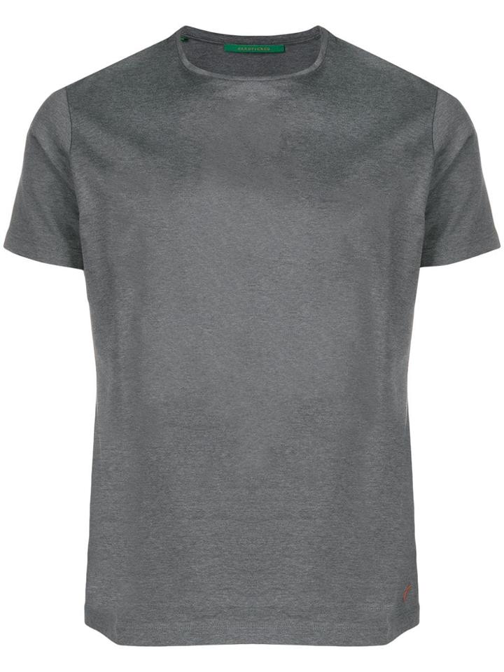 Hand Picked Round Neck T-shirt - Grey