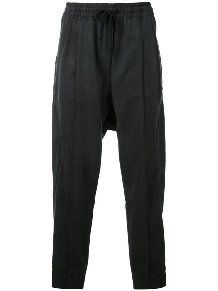 Abasi Rosborough Dropped Crotch Track Pants - Grey