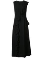 Goen.j Cecilia Ruffled Midi Dress - Black