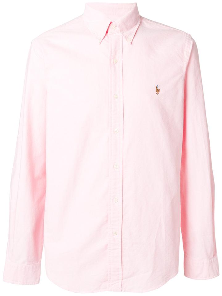 Ralph Lauren Logo Slim-fit Shirt - Pink & Purple