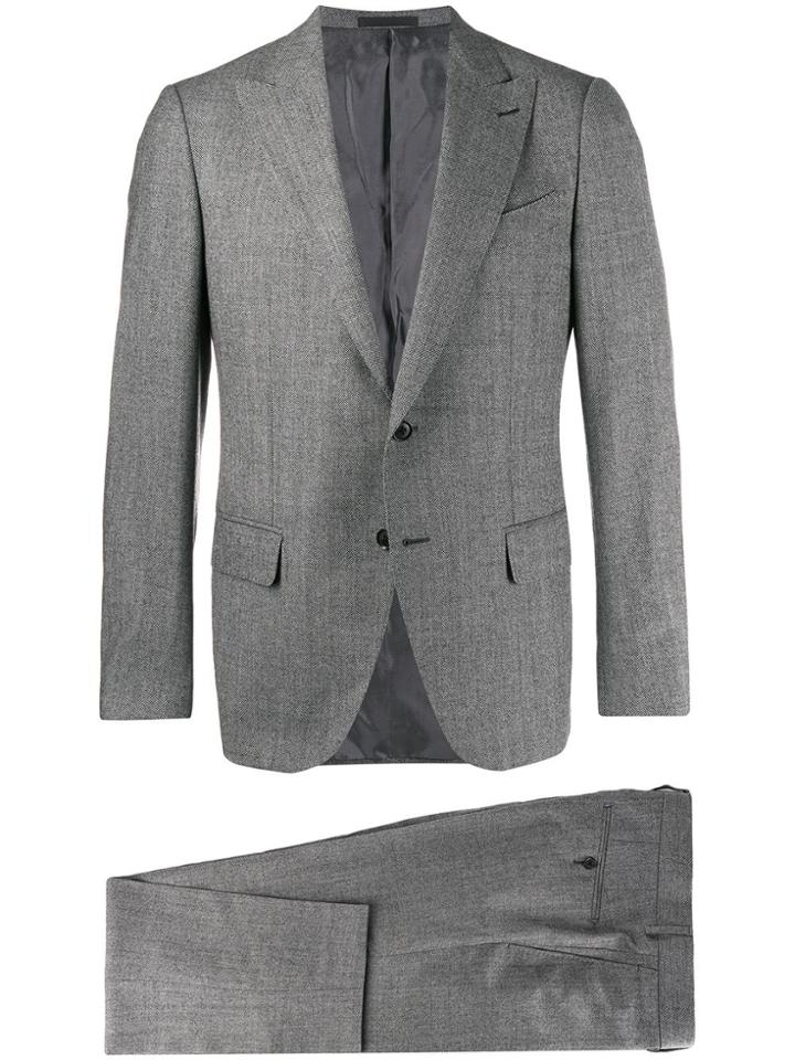 Caruso Two Piece Formal Suit - Grey