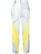 Esteban Cortazar Contrast Tailored Trousers - Blue