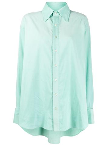 Matthew Adams Dolan Oversized Corduroy Shirt - Green