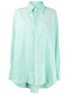 Matthew Adams Dolan Oversized Corduroy Shirt - Green