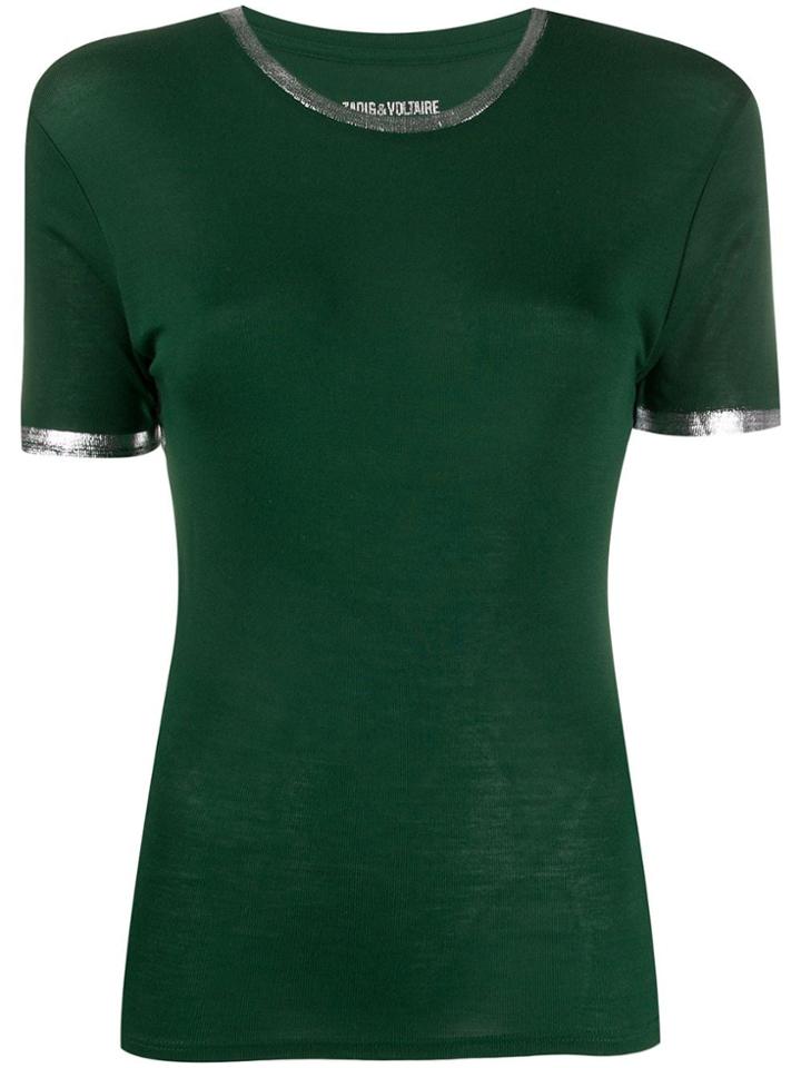 Zadig & Voltaire Metallic Details T-shirt - Green