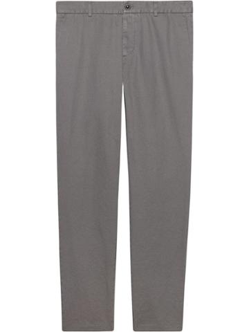 Gucci Cotton Drill Chinos - Grey