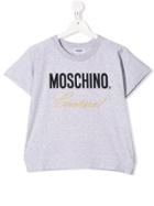 Moschino Kids Teen Printed Logo T-shirt - Grey
