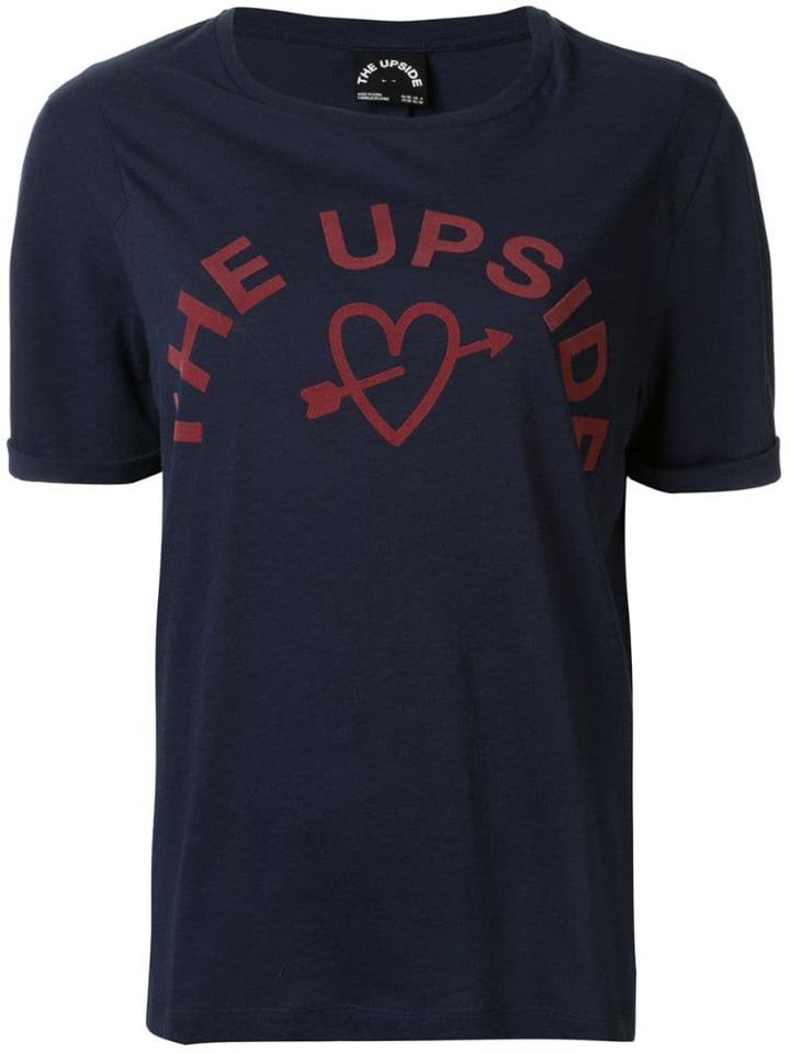 The Upside Logo Printed T-shirt - Blue