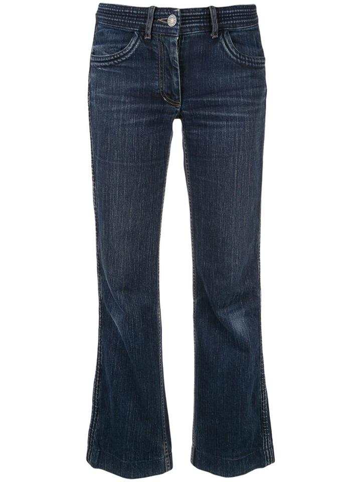Céline Pre-owned Cropped Straight-fit Jeans - Blue