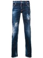 Dsquared2 Straight Leg Denim Trousers - Blue