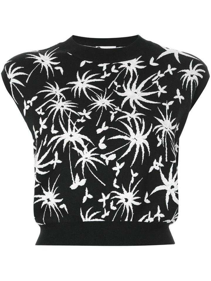 Lanvin Two Tone Knit Jumper - Black