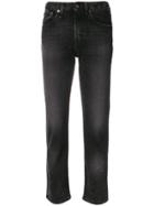 R13 Cropped Slim-fit Jeans - Black