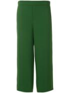 P.a.r.o.s.h. Wide Leg Cropped Trousers - Green