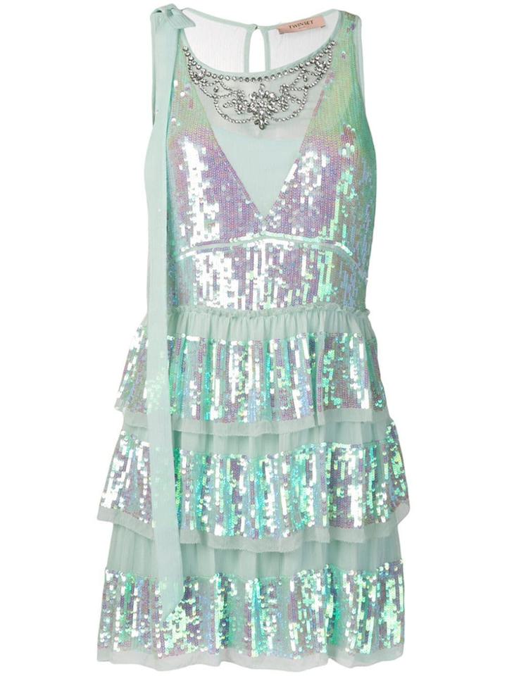 Twin-set Sequin Dress - Blue