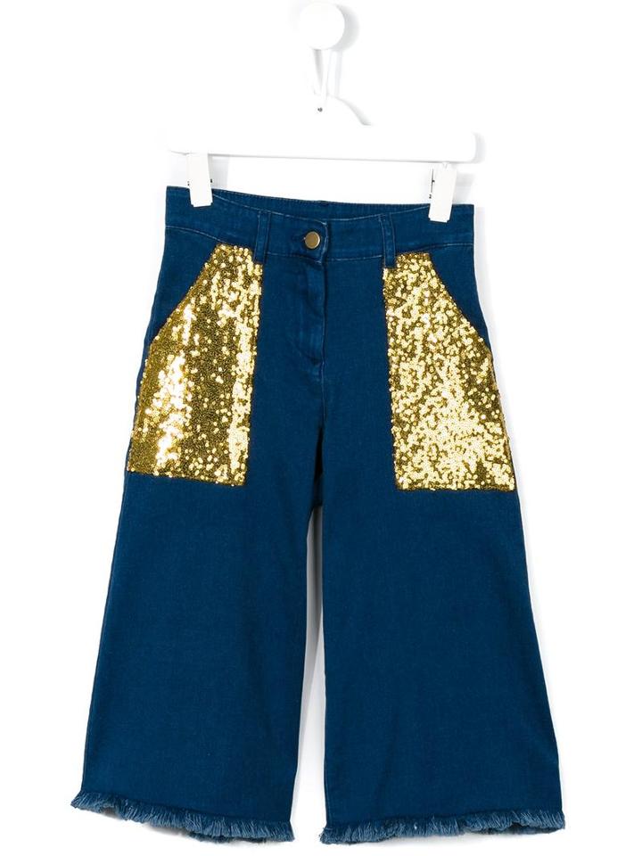 Une Fille Sequin Pocket Jeans, Girl's, Size: 12 Yrs, Blue