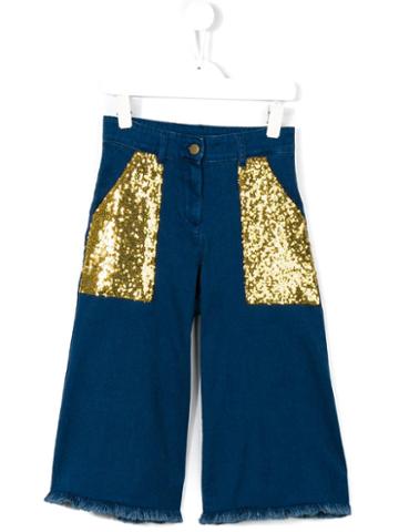 Une Fille Sequin Pocket Jeans, Girl's, Size: 12 Yrs, Blue