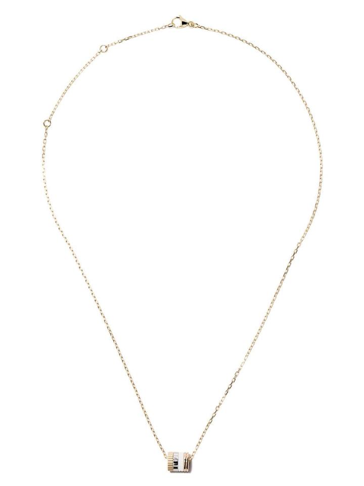 Boucheron 18kt White, Yellow And Rose Gold Quatre Mini Ring Pendant