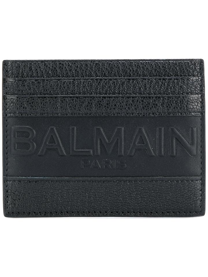 Balmain Embossed Logo Cardholder - Black