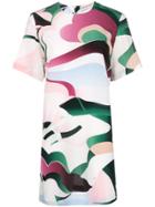 Emilio Pucci Abstract Printed T-shirt Dress - White