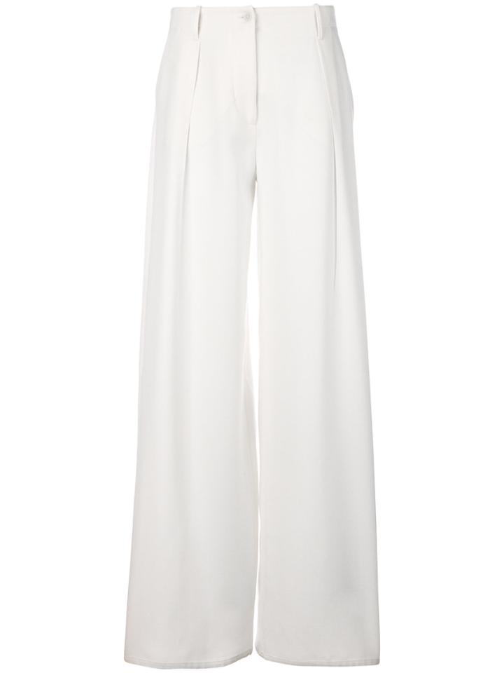 Tomas Maier Wide Leg Pant - White
