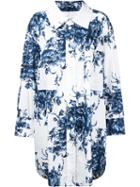 Sonia Rykiel - Printed Shirt Dress - Women - Cotton - 36, White, Cotton