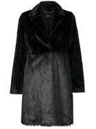 Liu Jo Classic Fur Coat - Black