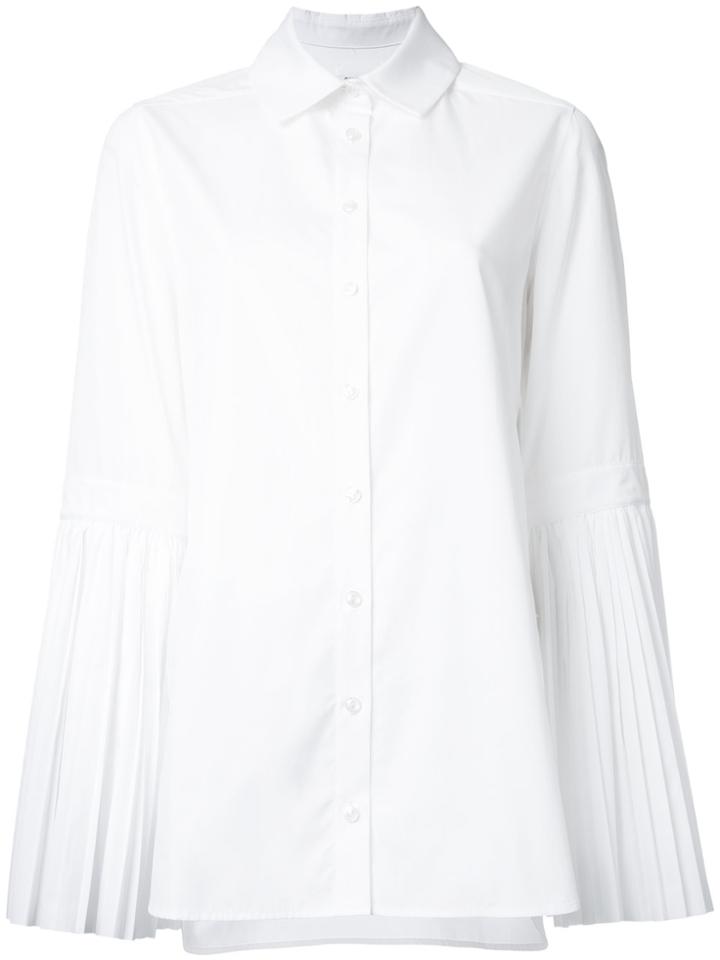 Monographie Pleated Sleeves Shirt - White