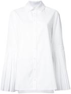 Monographie Pleated Sleeves Shirt - White