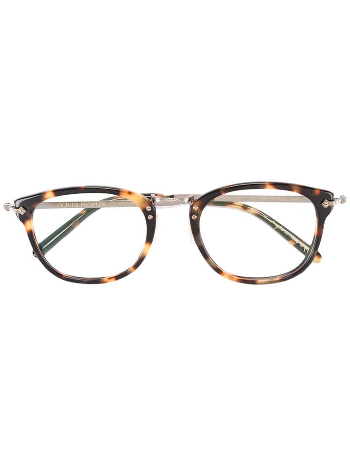 Oliver Peoples Turtle Print Glasses - Black