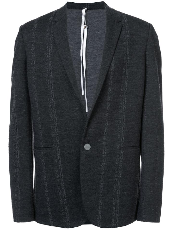 Label Under Construction Distressed Blazer - Grey