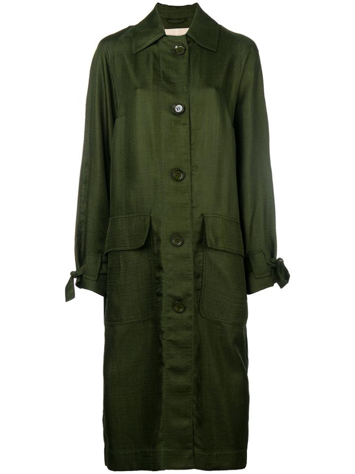 Christian Wijnants Oversized Long Coat - Green