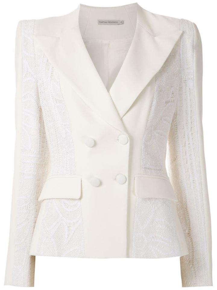 Martha Medeiros Blazer Genéve Renascença - White