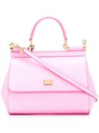 Small Sicily Tote, Women's, Pink/purple, Leather, Dolce & Gabbana