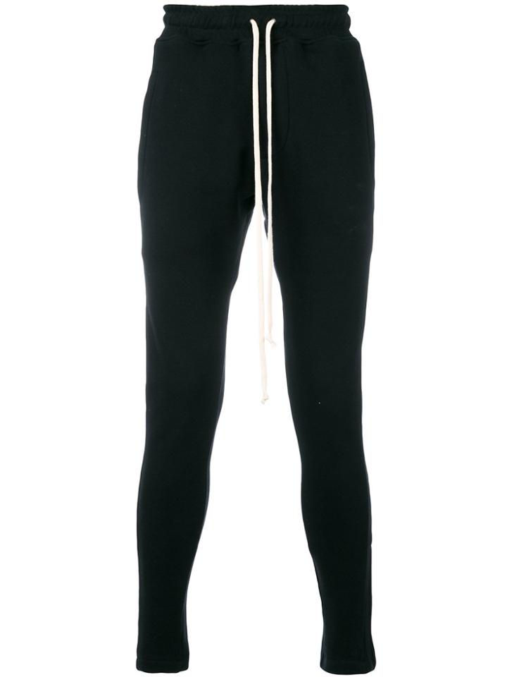 Represent Drawstring Waist Track Pants - Black
