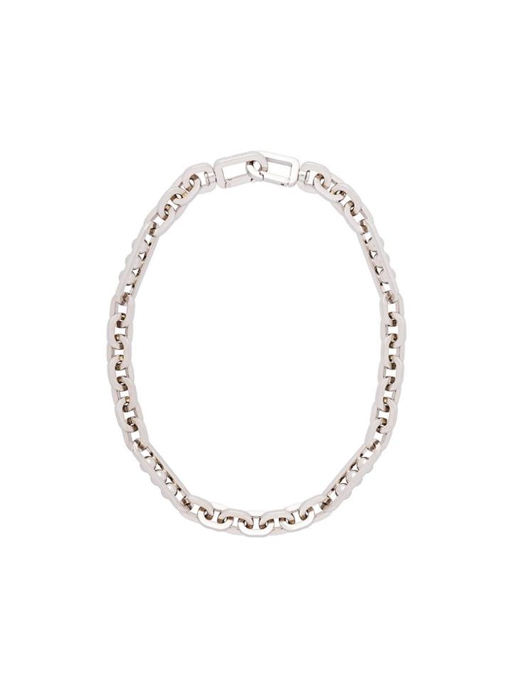 Prada Chain Necklace - F0e5o Antiqued Silver