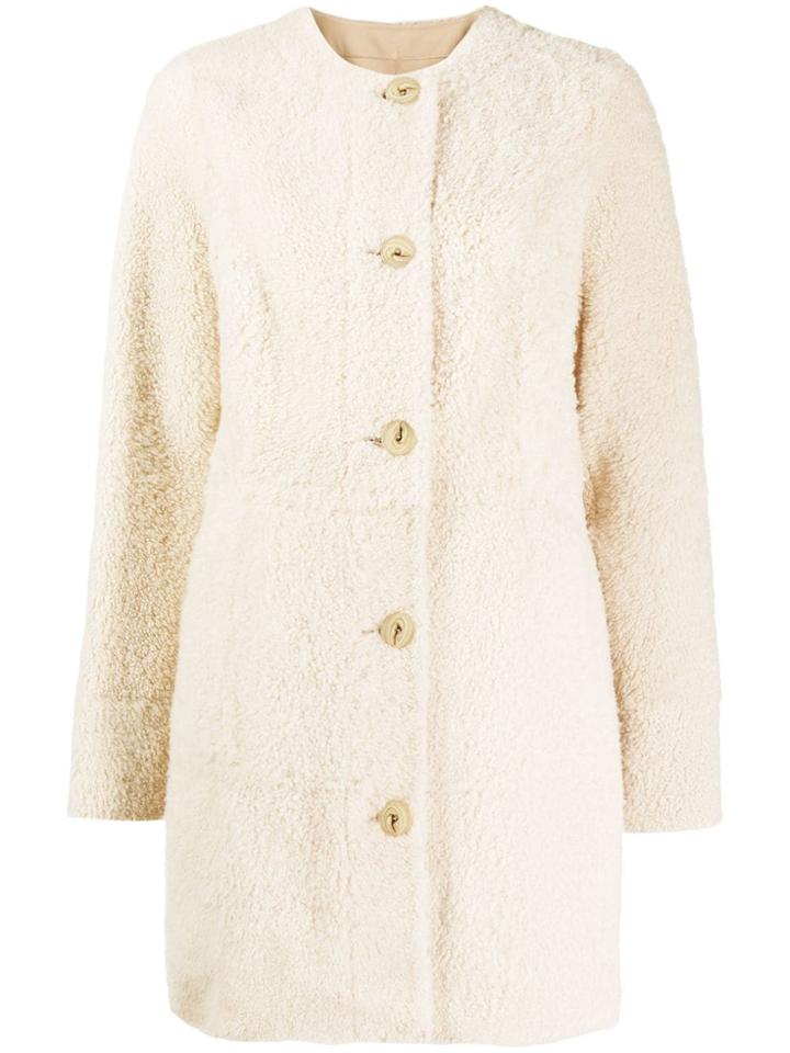 Drome Lamb Fur Coat - Neutrals