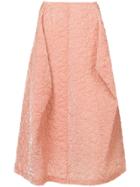 Comme Des Garçons Vintage Puffy Textured Pink Skirt - Pink & Purple