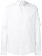 Les Hommes D-ring Buckle Shirt - White