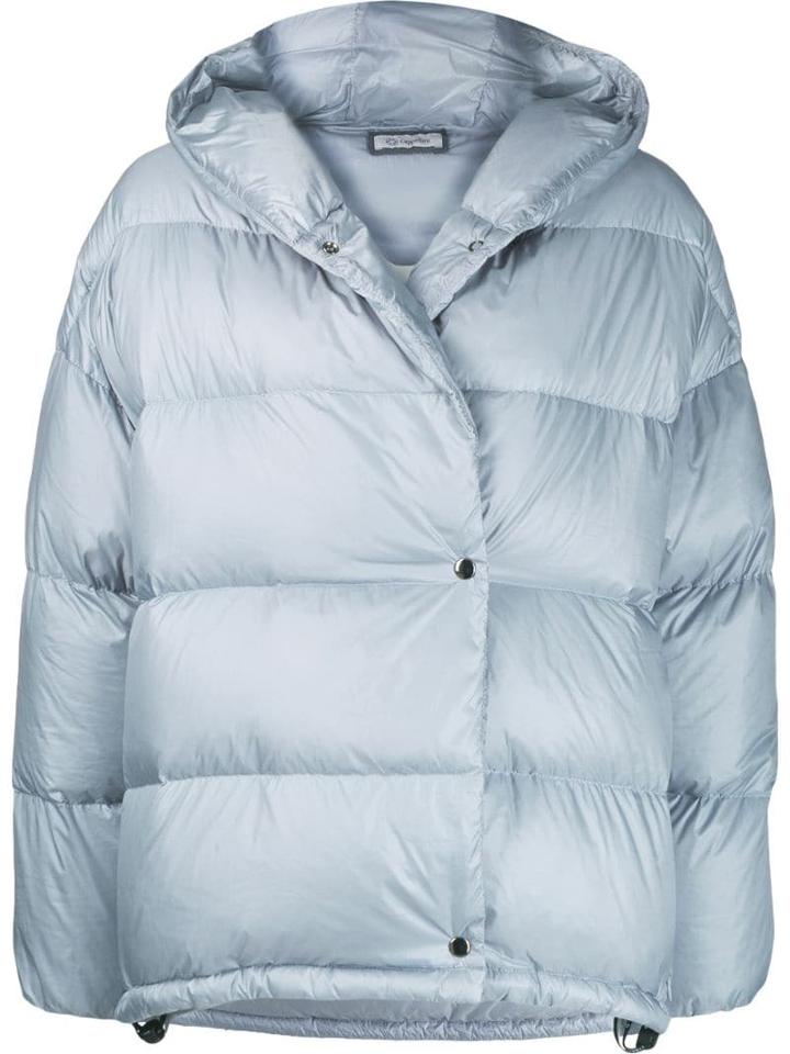 Peserico Hooded Padded Jacket - Blue